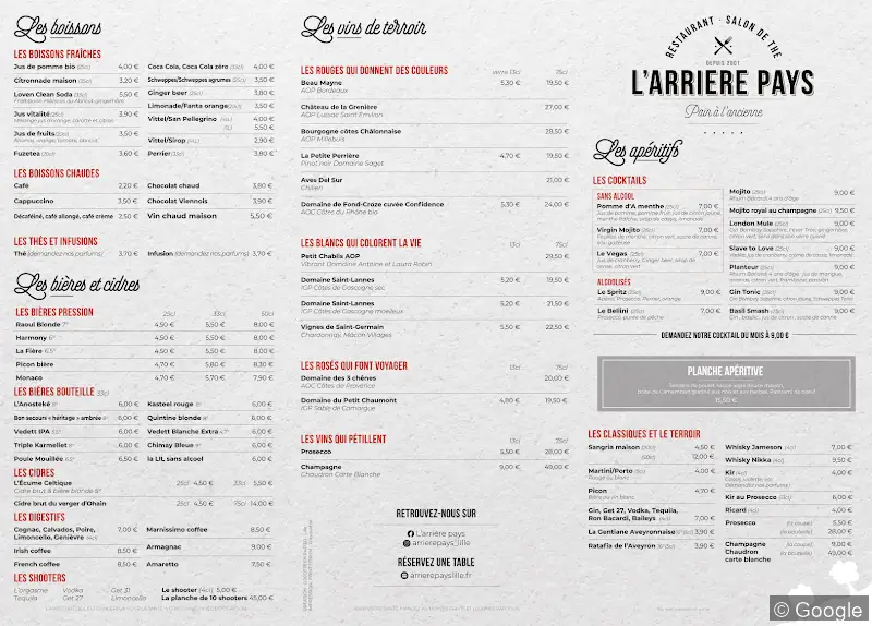 Photo 2 de L'Arrière Pays, restaurant à Lille