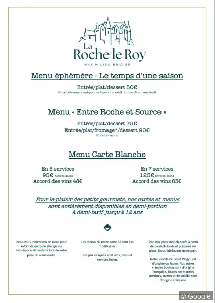 Photo 2 de La Roche Le Roy, restaurant à Tours