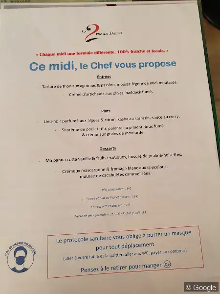 Photo 2 de Le 2 rue des Dames, restaurant à Rennes