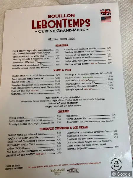 Photo 2 de Le Bon Temps, restaurant à Tours