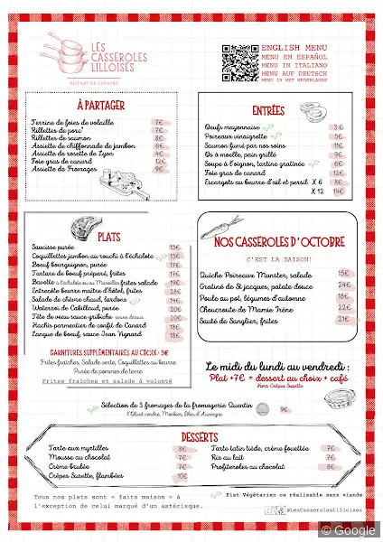 Photo 2 de Les Casseroles Lilloises, restaurant à Lille