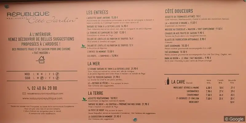 Photo 2 de République - Restaurant Nantes, restaurant à Nantes