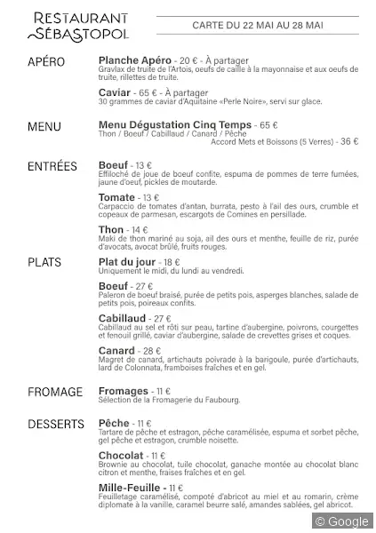 Photo 2 de Restaurant Sébastopol, restaurant à Lille